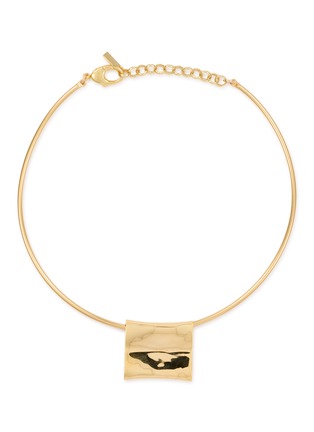 Main View - Click To Enlarge - ÉLIOU - Carre Gold Plated Necklace