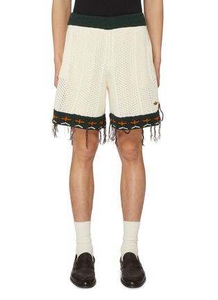 Main View - Click To Enlarge - ADIDAS - X CLOT Cotton Blend Knit Shorts