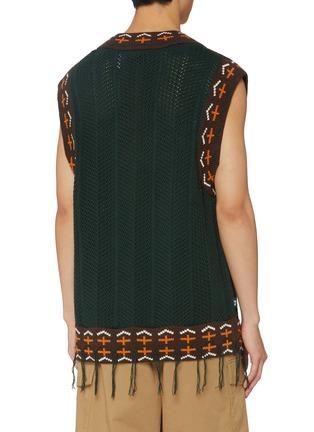 Back View - Click To Enlarge - ADIDAS - X CLOT Cotton Blend Knit Vest