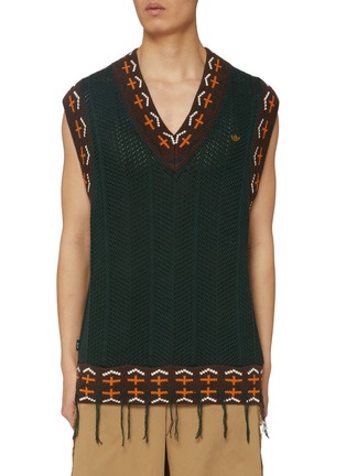 Main View - Click To Enlarge - ADIDAS - X CLOT Cotton Blend Knit Vest