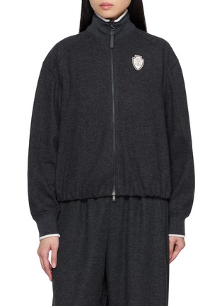 Main View - Click To Enlarge - BRUNELLO CUCINELLI - Hooded Cashmere Knit Jacket