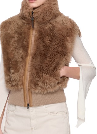  - BRUNELLO CUCINELLI - Padded Shearling Vest
