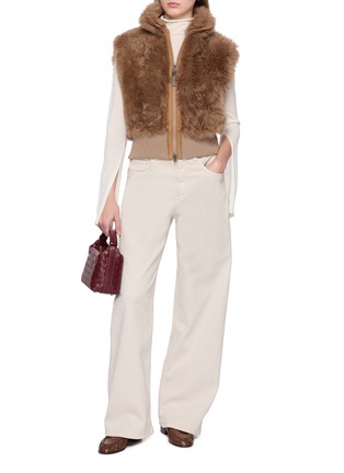 Figure View - Click To Enlarge - BRUNELLO CUCINELLI - Padded Shearling Vest