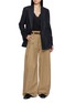 Figure View - Click To Enlarge - BRUNELLO CUCINELLI - Sleeveless Lace Embroidered Ribbed Wool Jersey Top