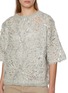  - BRUNELLO CUCINELLI - Short Sleeve Sequin Knit Top