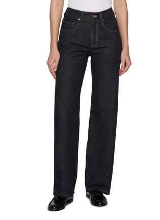 Main View - Click To Enlarge - BRUNELLO CUCINELLI - Straight Leg Undyed Denim Jeans