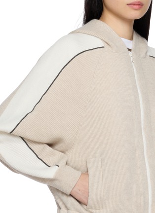  - BRUNELLO CUCINELLI - Zipped Cashmere Knit Hoodie