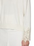  - BRUNELLO CUCINELLI - Crewneck Lace Sleeve Cashmere Knit Sweater