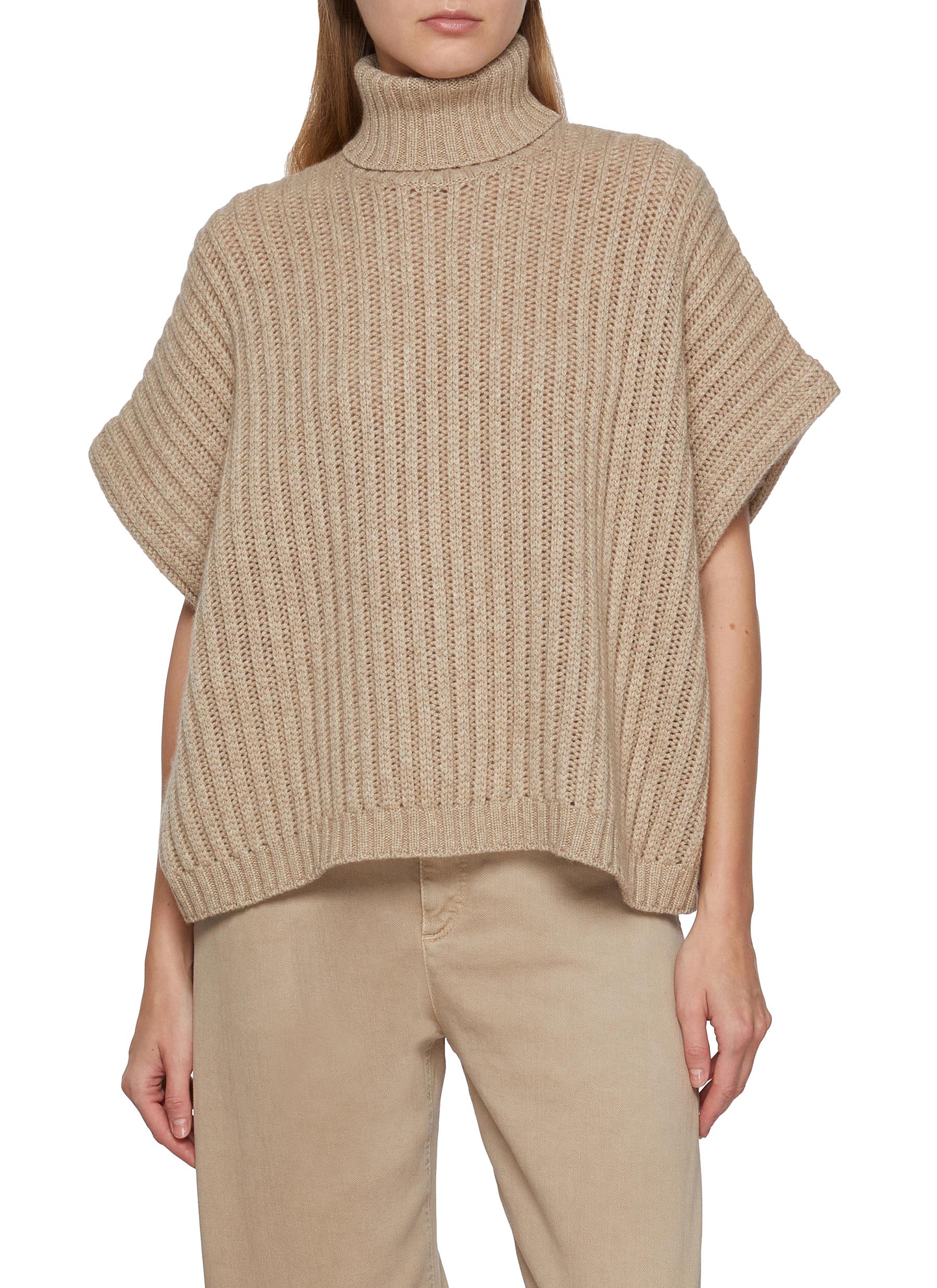BRUNELLO CUCINELLI | Short Sleeve Turtleneck Cashmere Knit