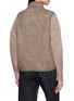 Back View - Click To Enlarge - BRUNELLO CUCINELLI - Zipped Wool Mohair Vest