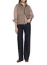 Figure View - Click To Enlarge - BRUNELLO CUCINELLI - Zipped Wool Mohair Vest