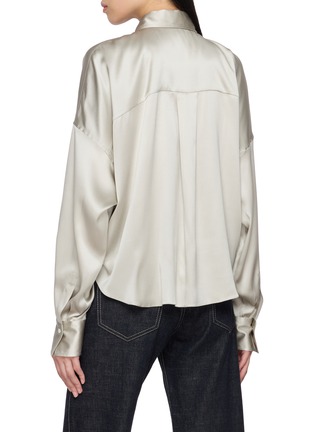 Back View - Click To Enlarge - BRUNELLO CUCINELLI - Wrapped Silk Shirt