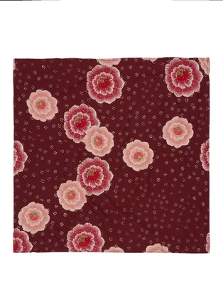 Main View - Click To Enlarge - NATALIE MARTIN - Square Floral Print Cotton Scarf