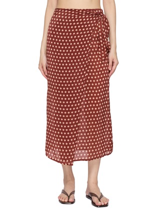 Main View - Click To Enlarge - NATALIE MARTIN - May Polka Dot Wrap Skirt
