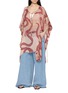 Figure View - Click To Enlarge - NATALIE MARTIN - Paulina Abstract Print Mini Caftan Dress