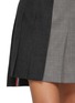  - THOM BROWNE - Dropped Back Pleated Fresco Wool Mini Skirt