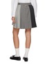Back View - Click To Enlarge - THOM BROWNE - Dropped Back Pleated Fresco Wool Mini Skirt