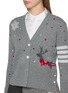 - THOM BROWNE - Reindeer Hector Intarsia Jacquard Cashmere Blend Cardigan