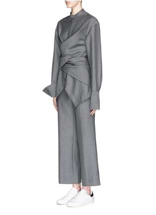 Figure View - Click To Enlarge - PORTS 1961 - Wide leg suiting pants
