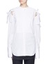 Main View - Click To Enlarge - PORTS 1961 - Cutout bow sleeve cotton poplin shirt