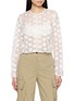 EPINGLER Flower Embroidered Sheer Cardigan
