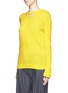 Front View - Click To Enlarge - PORTS 1961 - Slash superfine Merino wool knit sweater