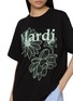  - MARDI MERCREDI - Triple Flower Graphic Crewneck Cotton T-Shirt