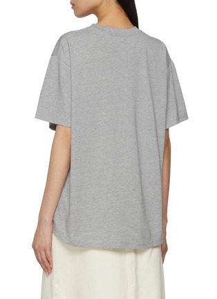Back View - Click To Enlarge - MARDI MERCREDI - Flower Bloom Graphic Crewneck Cotton T-Shirt