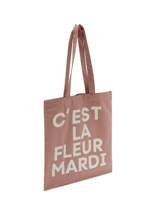 Detail View - Click To Enlarge - MARDI MERCREDI - Flower Cotton Canvas Tote Bag