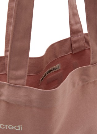 Detail View - Click To Enlarge - MARDI MERCREDI - Flower Cotton Canvas Tote Bag