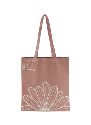 Main View - Click To Enlarge - MARDI MERCREDI - Flower Cotton Canvas Tote Bag