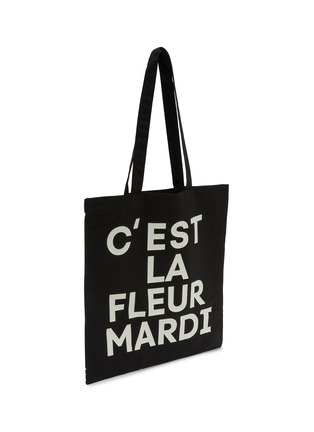 Detail View - Click To Enlarge - MARDI MERCREDI - Flower Cotton Canvas Tote Bag
