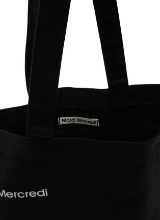 Detail View - Click To Enlarge - MARDI MERCREDI - Flower Cotton Canvas Tote Bag