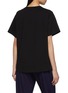 Back View - Click To Enlarge - MARDI MERCREDI - Flower Graphic Crewneck Cotton T-Shirt