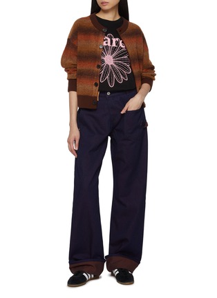 Figure View - Click To Enlarge - MARDI MERCREDI - Flower Graphic Crewneck Cotton T-Shirt