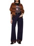 Figure View - Click To Enlarge - MARDI MERCREDI - Flower Graphic Crewneck Cotton T-Shirt