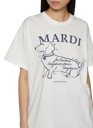  - MARDI MERCREDI - Dachshund Print Cotton T-Shirt