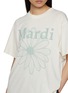  - MARDI MERCREDI - Flower Graphic Crewneck Cotton T-Shirt