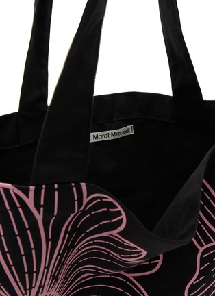 Detail View - Click To Enlarge - MARDI MERCREDI - Triple Flower Cotton Canvas Tote Bag