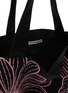 Detail View - Click To Enlarge - MARDI MERCREDI - Triple Flower Cotton Canvas Tote Bag