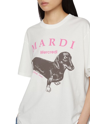  - MARDI MERCREDI - Dachshund Print Cotton T-Shirt