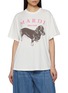 Main View - Click To Enlarge - MARDI MERCREDI - Dachshund Print Cotton T-Shirt