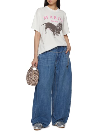Figure View - Click To Enlarge - MARDI MERCREDI - Dachshund Print Cotton T-Shirt