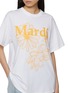  - MARDI MERCREDI - Triple Flower Graphic Crewneck Cotton T-Shirt