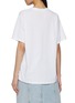 Back View - Click To Enlarge - MARDI MERCREDI - Triple Flower Graphic Crewneck Cotton T-Shirt