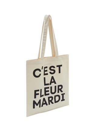 Detail View - Click To Enlarge - MARDI MERCREDI - Flower Cotton Canvas Tote Bag