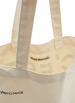 Detail View - Click To Enlarge - MARDI MERCREDI - Flower Cotton Canvas Tote Bag