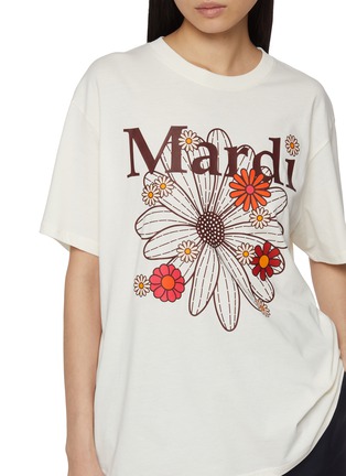  - MARDI MERCREDI - Flower Bloom Graphic Crewneck Cotton T-Shirt