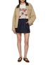 Figure View - Click To Enlarge - MARDI MERCREDI - Flower Bloom Graphic Crewneck Cotton T-Shirt