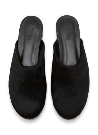 Detail View - Click To Enlarge - ANCIENT GREEK SANDALS - The Slipper Calf Hair Leather Slides